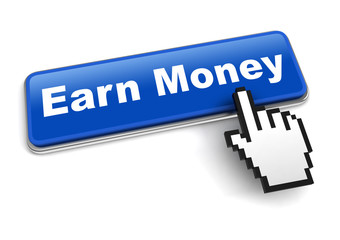 earn money concept 3d illustration isolated