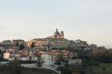 Fototapeta na wymiar Monte San Vito Panorama