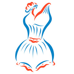 beautiful trendy female swimsuit retro