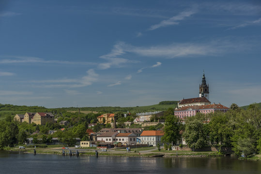 Litomerice town in spring sunny day