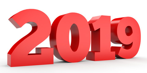 2019 New Year. Text.