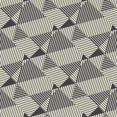 black and white modern geometric seamless pattern.