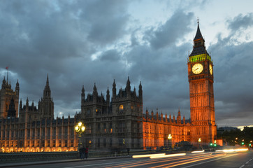Fototapeta na wymiar Big Ben, Houses of Parliament, London, England, uk 