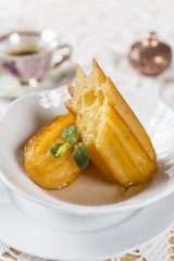 Traditional Turkish dessert tulumba