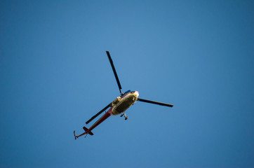 
HELICOPTER, RISE IN THE SKY