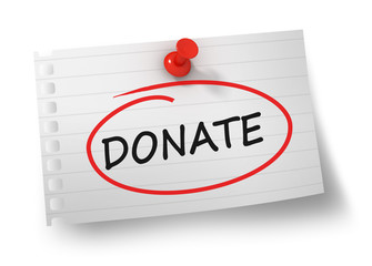 donate concept 3d illustration isolated