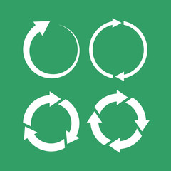 Fototapeta premium 360 degree loop arrow icon set