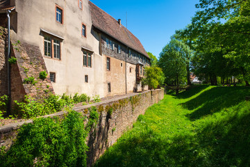 Burggraben von Michelstadt im Odenwald