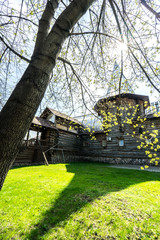 wood cottage in Europe