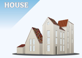 Cartoon city illustration.