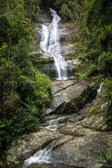 Obraz na płótnie Canvas Rio De Janeiro Brazil Waterfall in Tijuca Forest