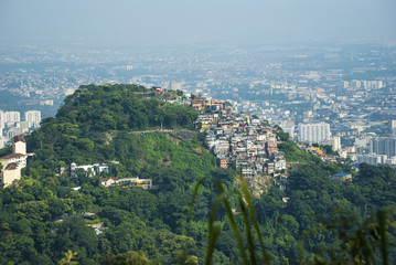 Rio De Janeiro City View from the toop of the Hill