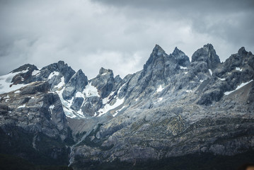 Fototapeta na wymiar Ushuaia Landscapes and fjords the beauty of nature