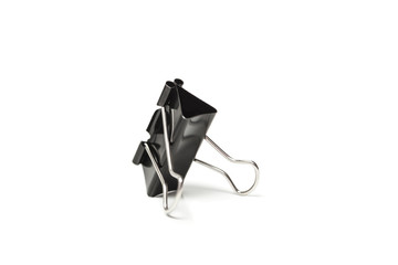 Paper clip isolated from white background