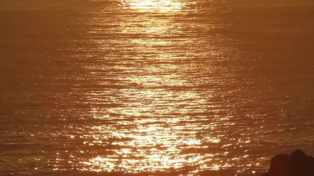 Puesta de sol en el mar