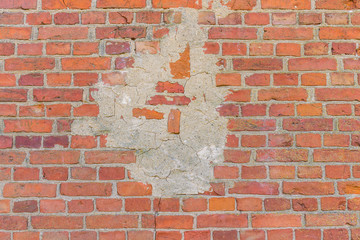 brickwork, red brick wall