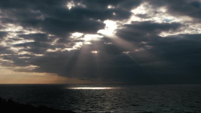 Timelapses tormenta en el mar