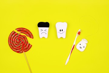 Teeth cleaning concept