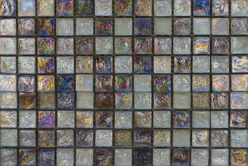 Colorful mosaic background on wall