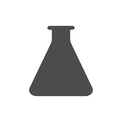 Test tube Vector Illustration on the white background. laboratory equipment icon