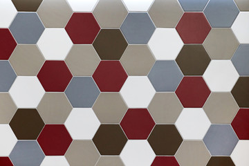 Mosaic wall decorative ornament from colorful glass.