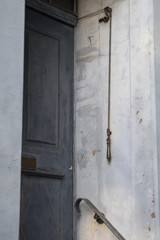 brass handle for bells on wooden doors