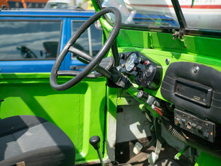 inside old cabriolet