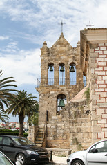 Fototapeta na wymiar Church St. Nicholas Moly on the waterfront of Zakynthos