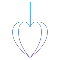 heart love hanging decorative icon vector illustration design