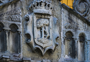 Elements of the architecture of Spain's capital city of Madrid. 