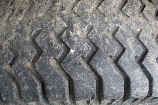 Car tire close-up texture background