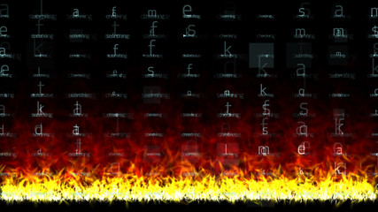 database in fire