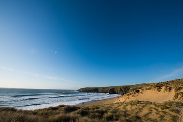 Blue sky on the beach