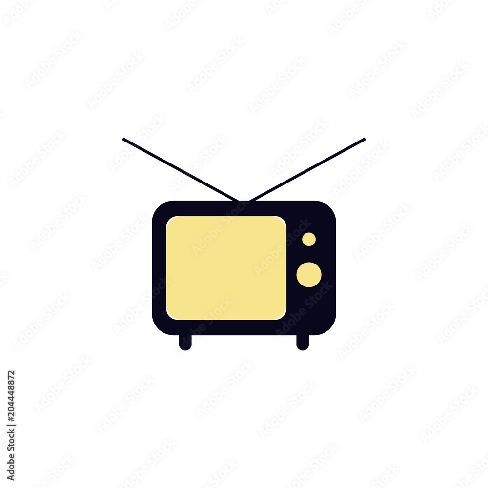 Poster old tv icon. element of colored web icon for mobile concept and web apps. detailed old tv icon can b