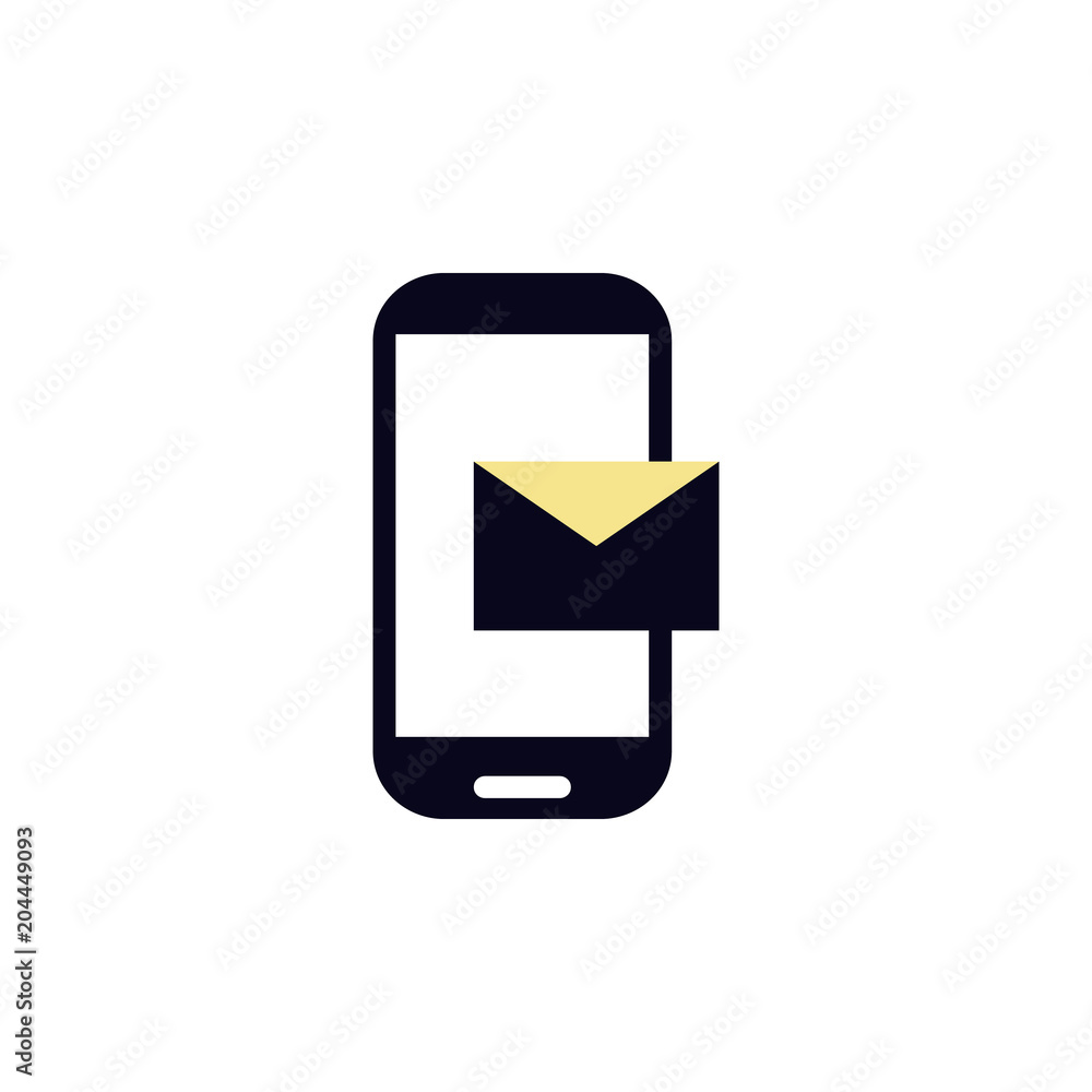 Poster message on your phone icon. element of colored web icon for mobile concept and web apps. detailed me