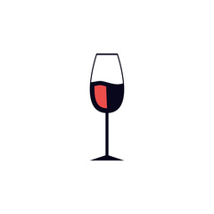 a glass of wine icon. Element of colored web icon for mobile concept and web apps. Detailed a glass of wine icon can be used for web and mobile. Premium icon
