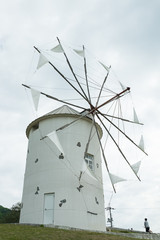香川県 小豆島 オリーブ公園 風車