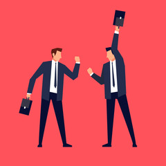 Quarrel between two businessmen.