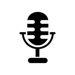 Microphone icon.  Illustration