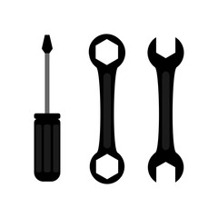 Screwdriver icon.  Illustration
