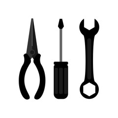 Pliers icon.  Illustration