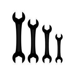 Wrench icon.  Illustration