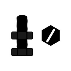 Bolt and nut icon