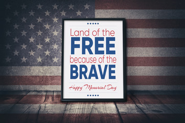 Land of the Free because of the Brave