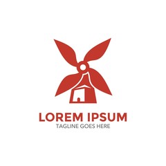 windmill logo. icon. vector illustration