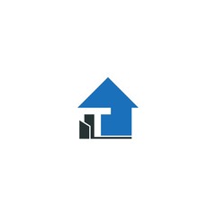 t initial home logo design vector template, Letter T House Logo Design Template Inspiration, Vector Illustration.