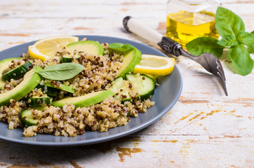 Quinoa salad with vegetables