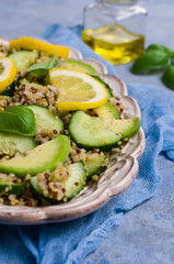 Quinoa salad with vegetables