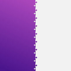 Two Grey and Purple Piece Puzzle Jigsaw.