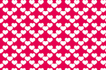 白抜きのハート模様